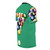 Stylish t-shirt featuring a colorful design of pool balls on a green felt table - men right