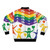 Pride Month 2 Pride Bomber Jacket with Rainbow Design - Back