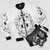 Cats and metal skull bomber jacket - Flat lay