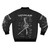 Voyager Space Program Bomber Jacket in White Ink - Back