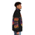 Kiss vintage design puffer jacket with iconic band logo and graphics - men side right