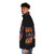 Kiss vintage design puffer jacket with iconic band logo and graphics - men side left