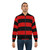 Red and black striped bomber jacket with large, horizontal stripes - Lifestyle