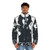 KISS Puffer Jacket with White Background featuring the iconic KISS band members - men front