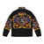 Kiss Spirit of '76 Puffer Jacket with Flames and Wings Design - Back