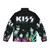 KISS band puffer jacket featuring the iconic KISS band logo and imagery - Back