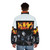 Kiss Band Puffer Jacket featuring the iconic KISS band logo and artwork - men back