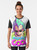 Dragon Ball retro graphic t-shirt featuring a cool, pastel-colored design - Women