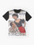 A graphic t-shirt featuring the title "Carmen Jones - That's Love" with images of vintage black Hollywood glamour, including Dorothy Dandridge and Harry Belafonte. - Flat lay