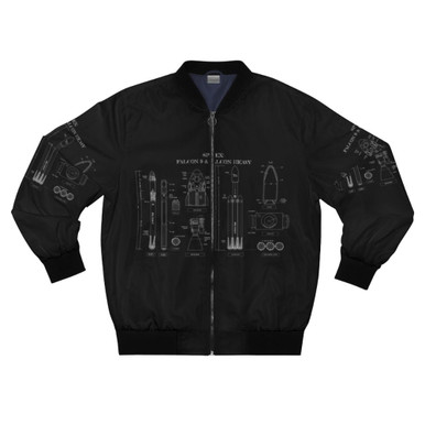 SpaceX Falcon 9 & Falcon Heavy Bomber Jacket - nerdoutloudpod