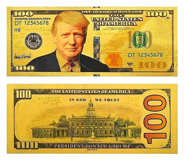 Pack Of 100 Donald Trump Victory Novelty Dollar Bills | 45-47 President Prop Money