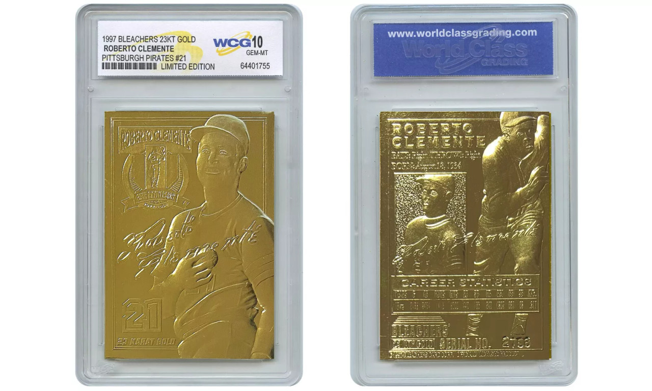 ROBERTO CLEMENTE 1997 Bleachers 23K Gold Card Pittsburgh Pirates