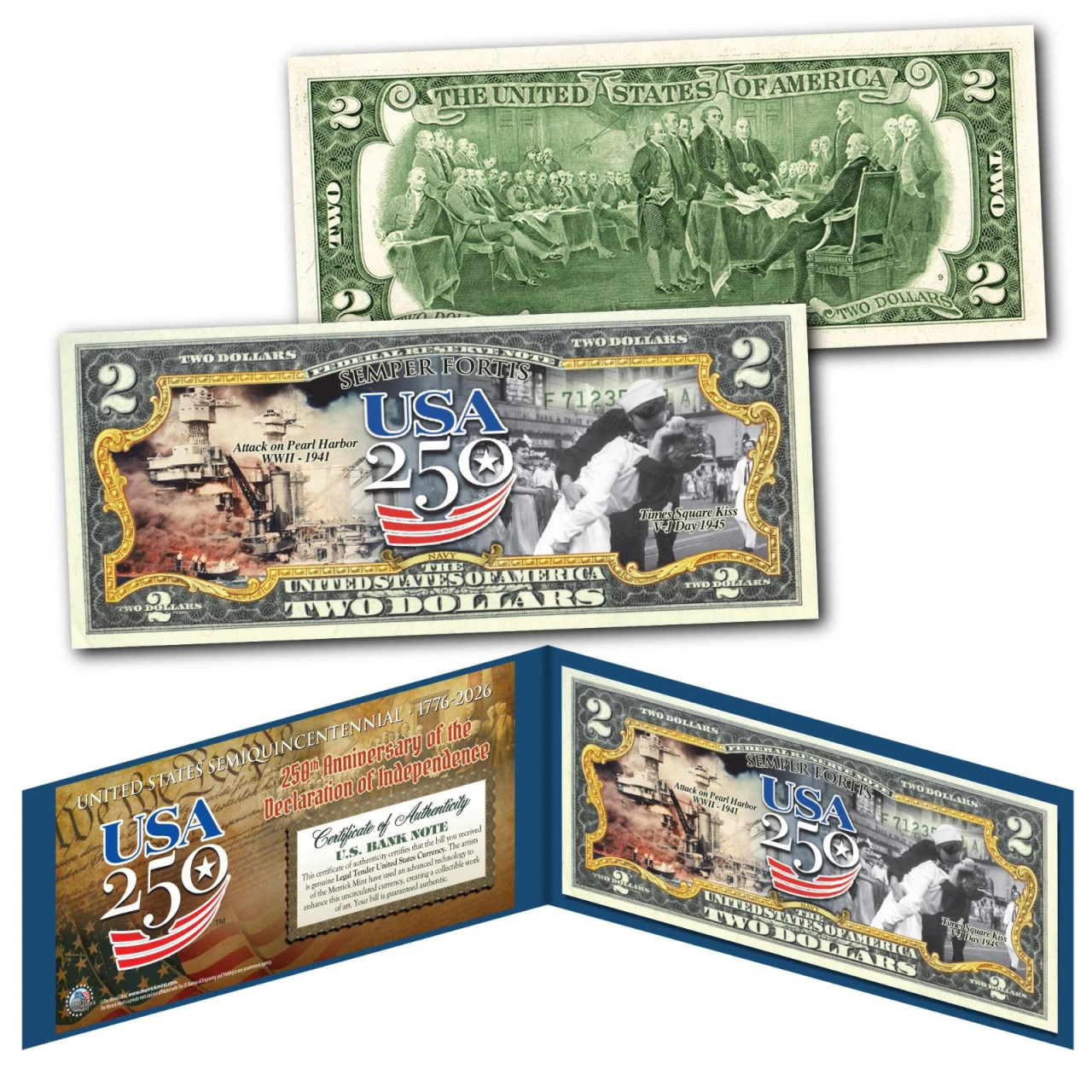 NAVY - USA America 250 Anniversary WWII Pearl Harbor V-J Day
