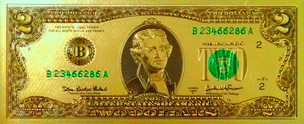 24K GOLD Plated Foil $50 Dollar Bill Collectible Novelty