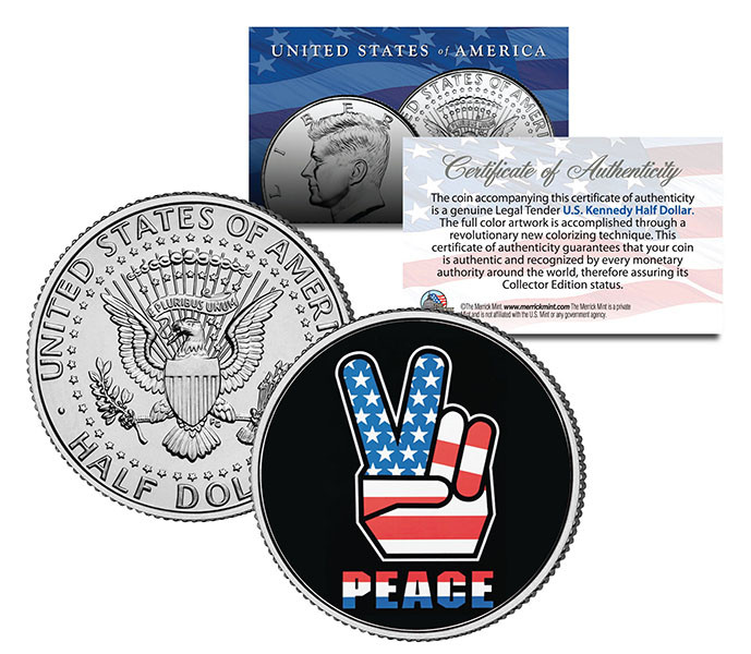 Benjamin Netanyahu Commemorative Coin - Colorized JFK Half Dollar Style