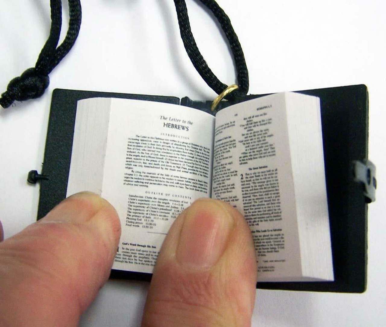 Micro Holy Bible Necklace