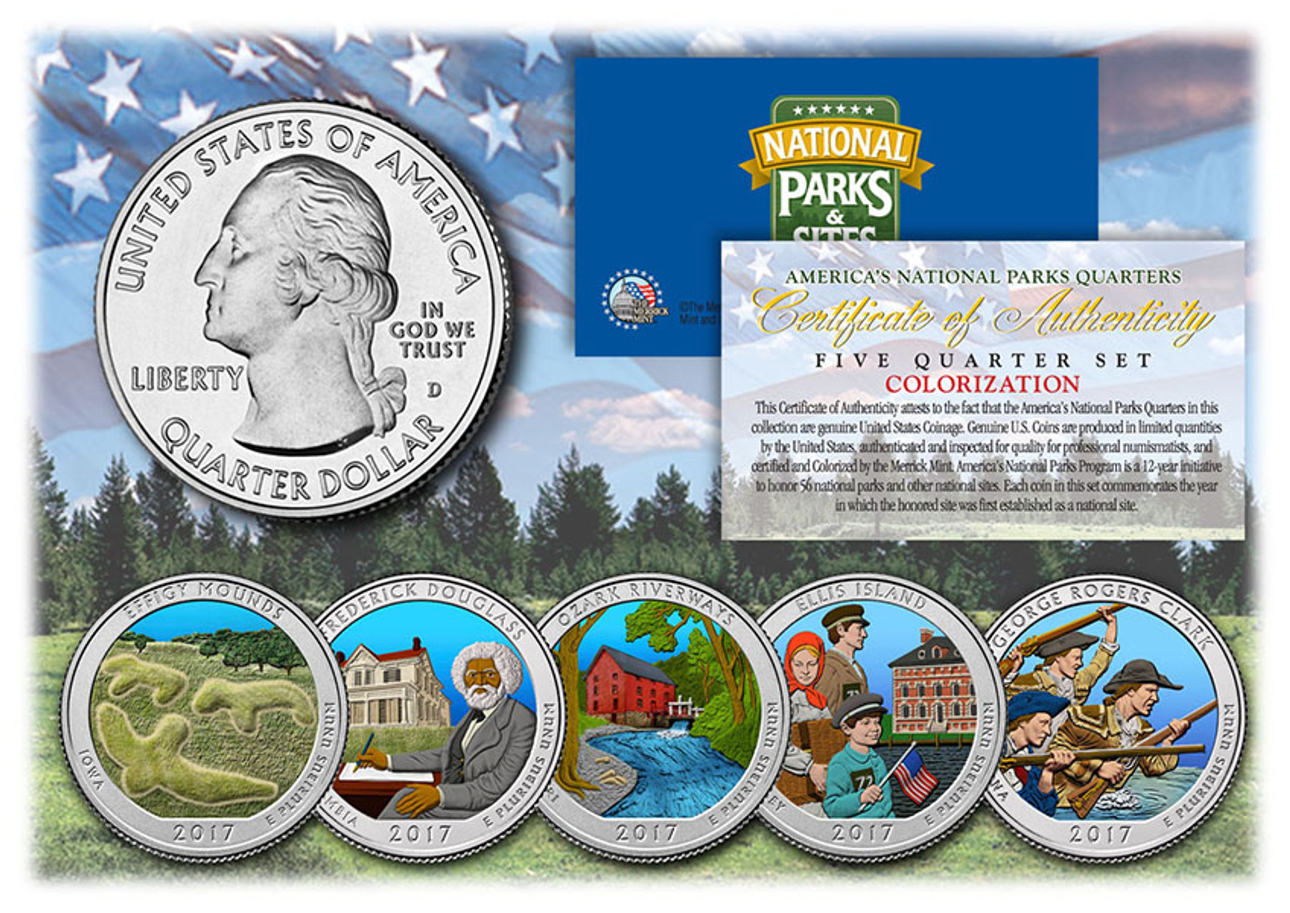 Yearly Colorized National Park Quarters Series Yearly Colorized National Park Quarters Series
