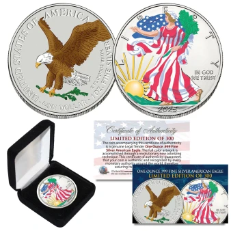 2024 Colorized 1 Oz. U.S. Silver Eagle