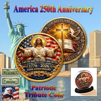 America 250 1 Oz. Tribute Coin - God Bless America