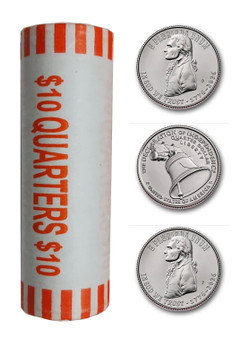America 250 Declaration Of Independence 1776-2026 Uncirculated Quarter $10 Roll