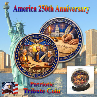 America 250 1 Oz. Tribute Coin - Signing The Declaration