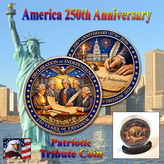 America 250 1 Oz. Tribute Coin - Signing The Declaration