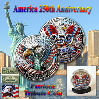 America 250 1 Oz. Tribute Coin - Double Eagle & Lady Liberty