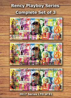 Set of all 3 Playboy Series Rency $2 Bills LTD of 91