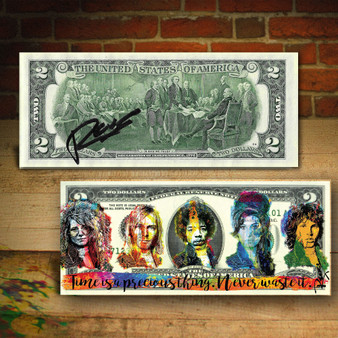 27 Club BLACK Signature Genuine $2 U.S. Bill Signed by Rency