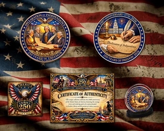 America 250 1 Oz. Tribute Coin - Signing The Declaration