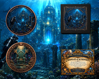 Myths, Fantasies & Legends "Atlantis: Lost Kingdom" 1 Oz. Pure Copper Coin with Case