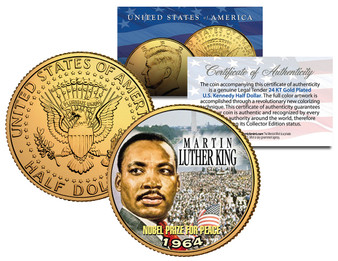 Martin Luther King Nobel Peace Prize JFK Half