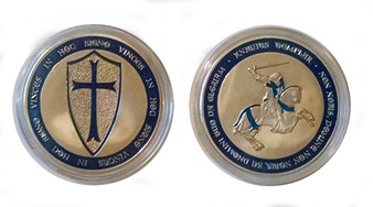 Knights Templar Gold Medal - Type Blue