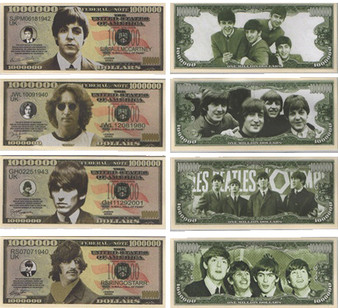 Beatles Million Dollar 4 Note Sets