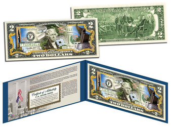 World Trade Center National Museum September 11 Memorials Colorized Commemorative $2 Bill