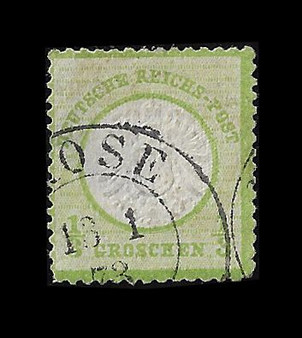 1872 #17 Large Shield 1/3 Groschen Cancelled