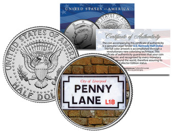 Penny Lane Sign JFK Half Dollar