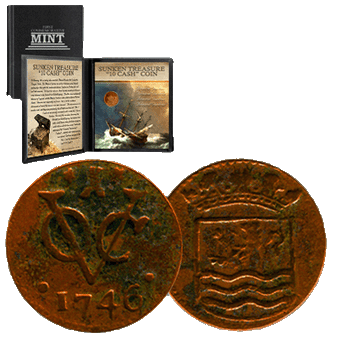 200 Year Old Sunken Treasure 10 Cash East India Coin