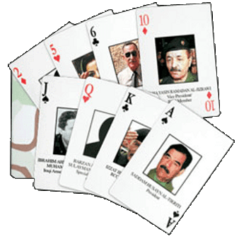 U.S. Military Freedom Playing Cards used in Iraq War