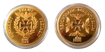 Reichsbank Aachen 1888 Replica Coin