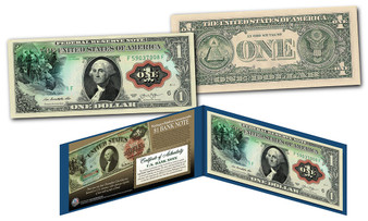 1869 George Washington Rainbow One-Dollar Banknote Hybrid New Modern $1 Bill