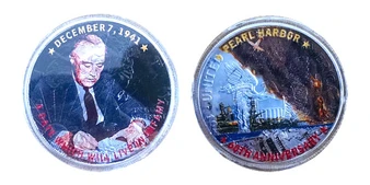 Pearl Harbor 60th Anniversary December 7, 1941 Silver Eagle in Protective Coin Capsule