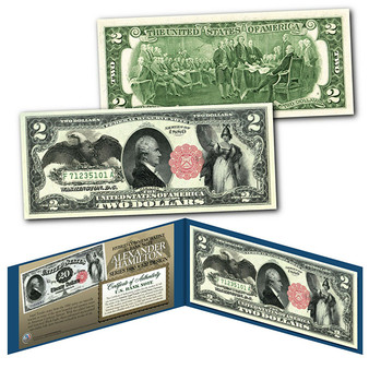 1880 Series $20 Alexander Hamilton Hybrid Banknote designed on modern $2 Bill