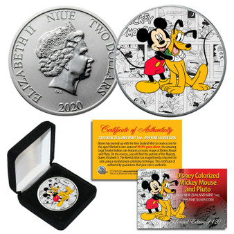 2020年 ミッキーとプルート ディズニー ニウエ 銀貨 NGC nz1599620584
