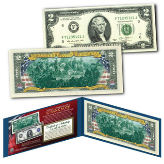 1918 De Soto Discovering the Mississippi $500 FRN designed on Modern $2 Bill