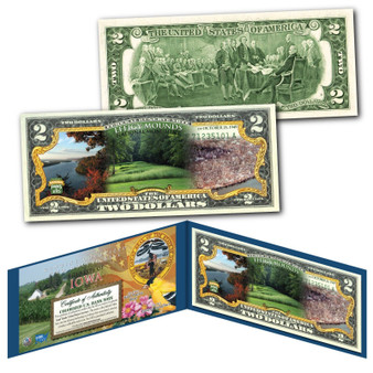 EFFIGY MOUNDS NATIONAL PARK Iowa Genuine Legal Tender $2 Bill