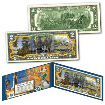 EVERGLADES NATIONAL PARK Florida Genuine Legal Tender $2 Bill