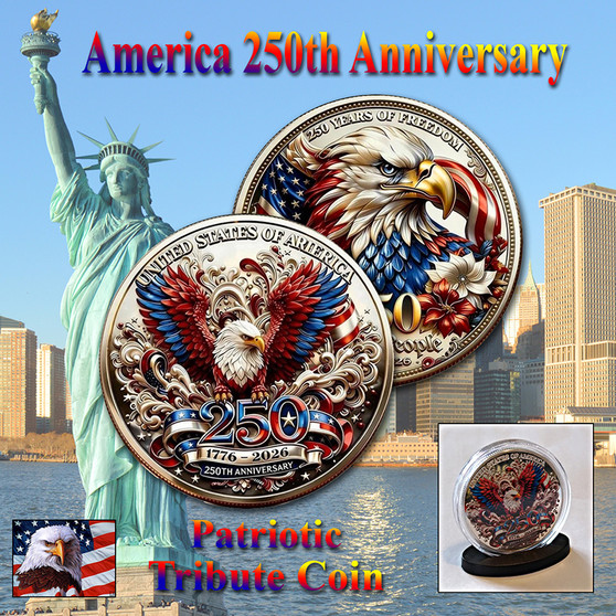 America 250 1 Oz. Tribute Coin - Majestic Eagles