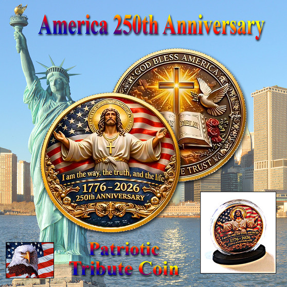 America 250 1 Oz. Tribute Coin - God Bless America