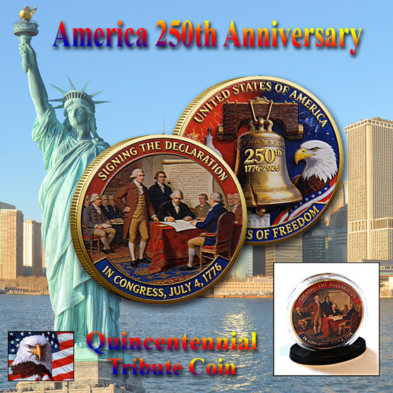 America 250 1 Oz. Tribute Coin - Declaration & Liberty Bell